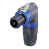 4p. Speakon Connector SPX 90° Male Alloggiamento nero/blu