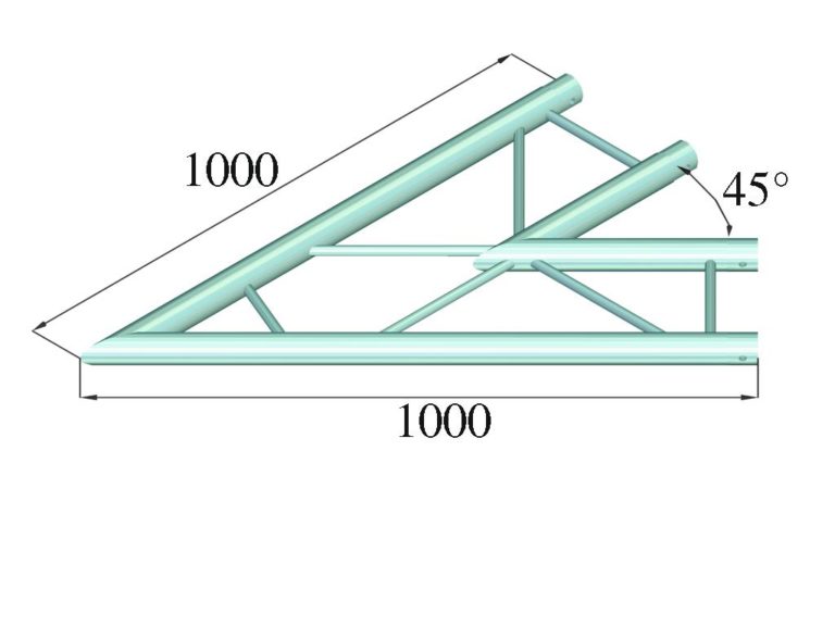 ALUTRUSS BILOCK BQ2-PAC19H 2-way Corner 45°