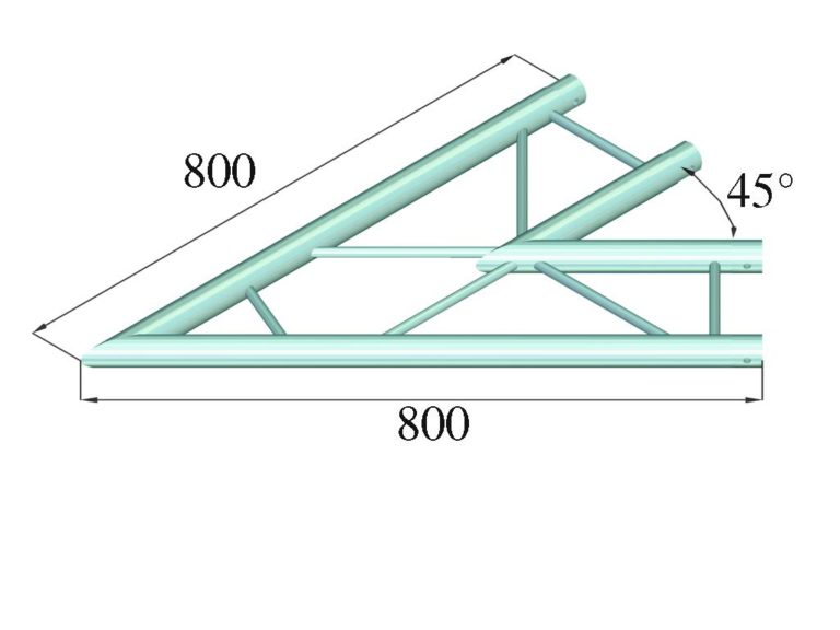 ALUTRUSS DECOLOCK DQ2-PAC19H 2-way Corner 45°