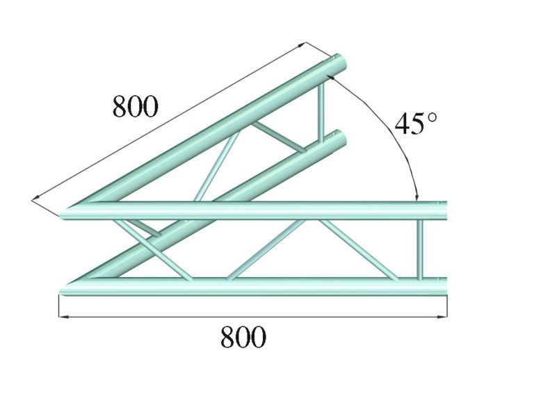 ALUTRUSS DECOLOCK DQ2-PAC19V 2-way Corner 45°