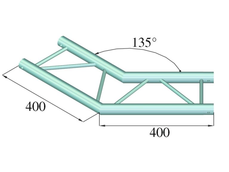 ALUTRUSS DECOLOCK DQ2-PAC23H 2-way Corner 135°