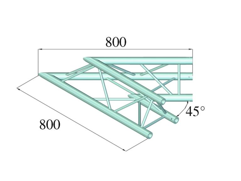 ALUTRUSS DECOLOCK DQ3-PAC19 2-Way Corner 45°