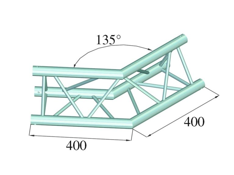 ALUTRUSS DECOLOCK DQ3-PAC23 2-Way Corner 135°