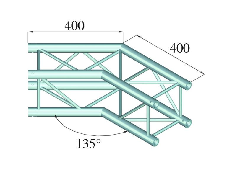 ALUTRUSS DECOLOCK DQ4-PAC23 2-Way Corner 135°