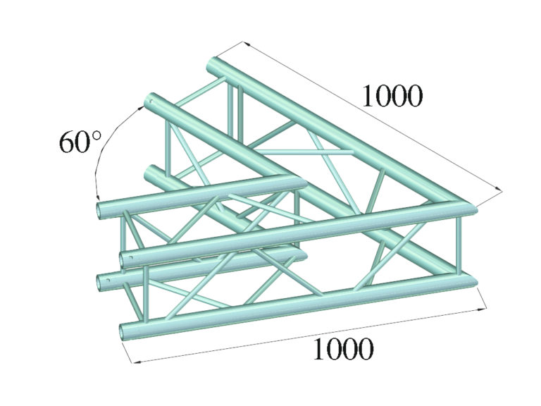 ALUTRUSS QUADLOCK S6082C-20 2-Way Corner 60°