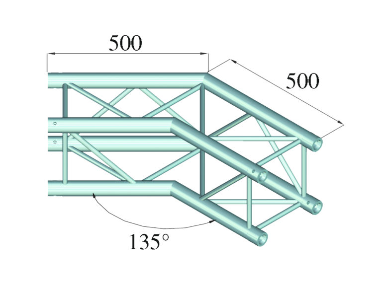 ALUTRUSS QUADLOCK S6082C-23 2-Way Corner 135°