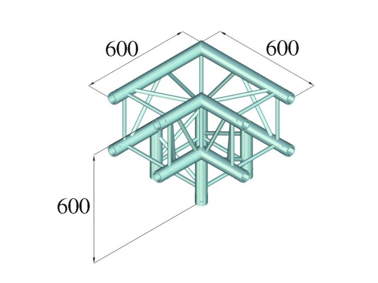 ALUTRUSS QUADLOCK TQ390-QQL30 3-Way-Corner 90°