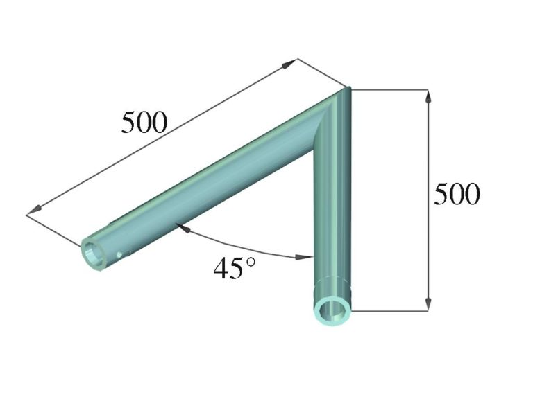 ALUTRUSS SINGLELOCK SPAC-19 QUICK-LOCK Corner 45°