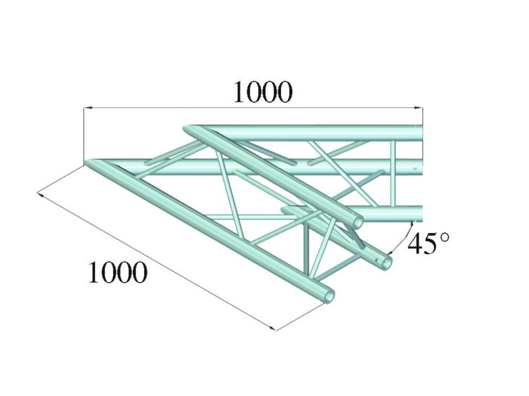 ALUTRUSS TRILOCK E-GL33 C-19 2-Way Corner 45°