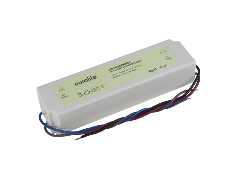 EUROLITE Electr. LED Transformer, 12V, 8A, IP67