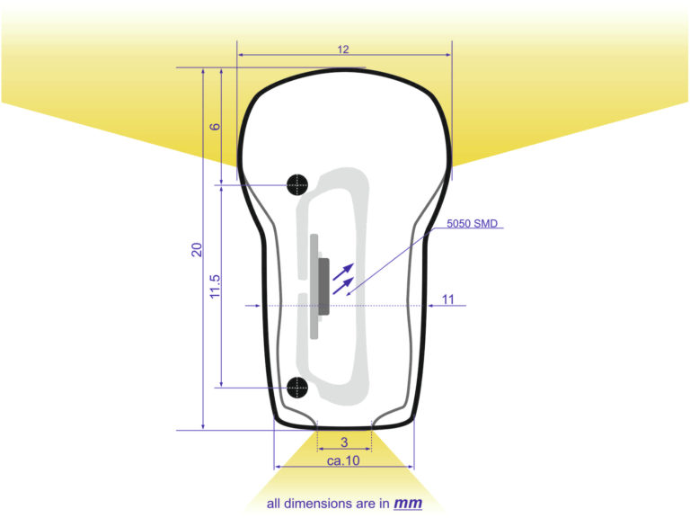 EUROLITE LED Neon Flex 230V Slim cold white 100cm