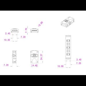 EUROLITE LED Strip Power Contact 4Pin 10mm