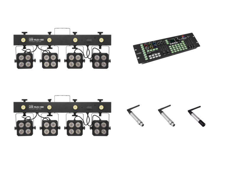 EUROLITE Set 2x KLS-180 + Color Chief + QuickDMX transmitter + 2