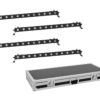 EUROLITE Set 4x LED BAR-12 QCL RGBW Bar + Case