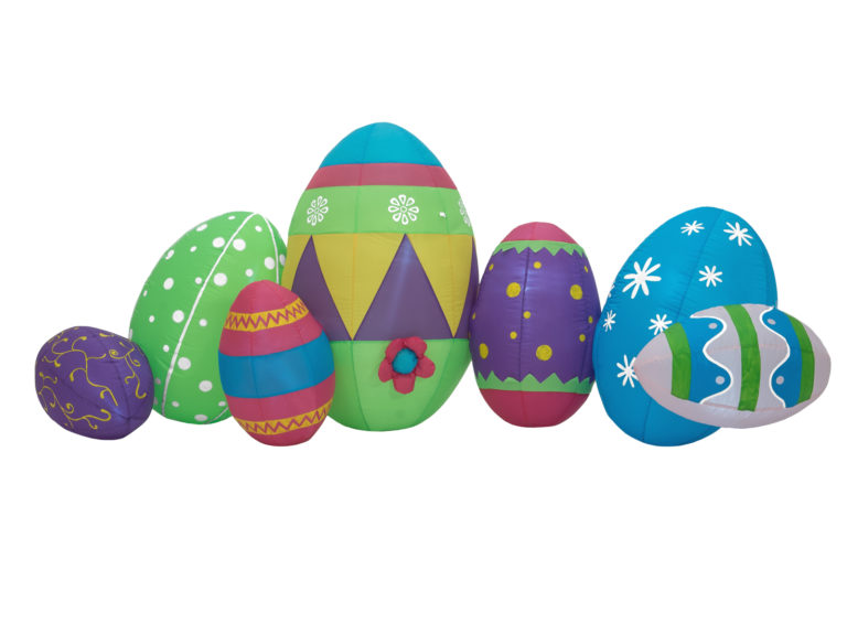 EUROPALMS Inflatable Figure Easter Eggs, 100cm