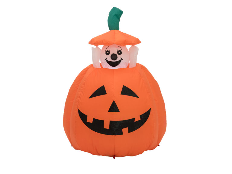 EUROPALMS Inflatable Figure Pumpkin with Ghost, animated, 120cm