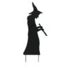 EUROPALMS Silhouette Metal Witch with Spoon, 110cm