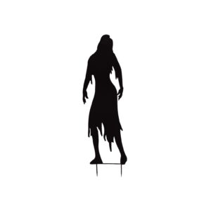 EUROPALMS Silhouette Metal Zombie Woman, 135cm