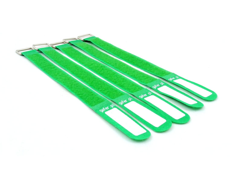 GAFER.PL Tie Straps 25x400mm 5 pieces green