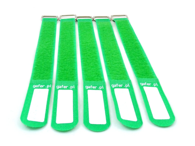 GAFER.PL Tie Straps 25x400mm 5 pieces green