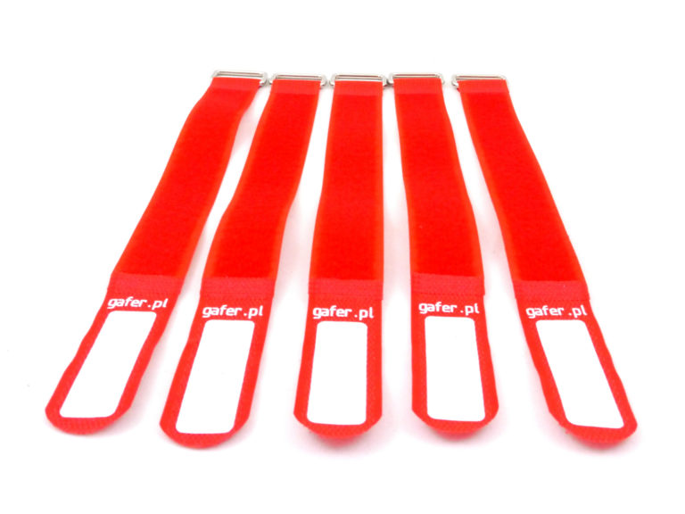 GAFER.PL Tie Straps 25x550mm 5 pieces red