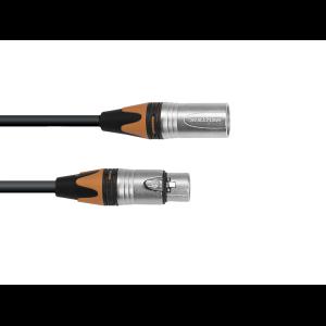 PSSO DMX cable XLR COL 3pin 3m bk Neutrik