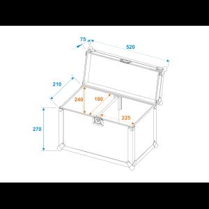 ROADINGER Flightcase 2x LED PFE-50 3000K Profile Spot