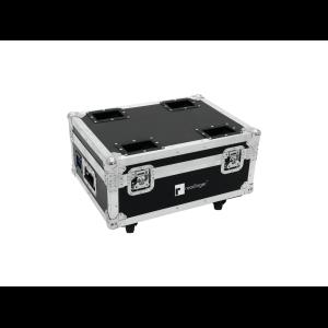 ROADINGER Flightcase 4x AKKU UP-4 QuickDMX with charging functio