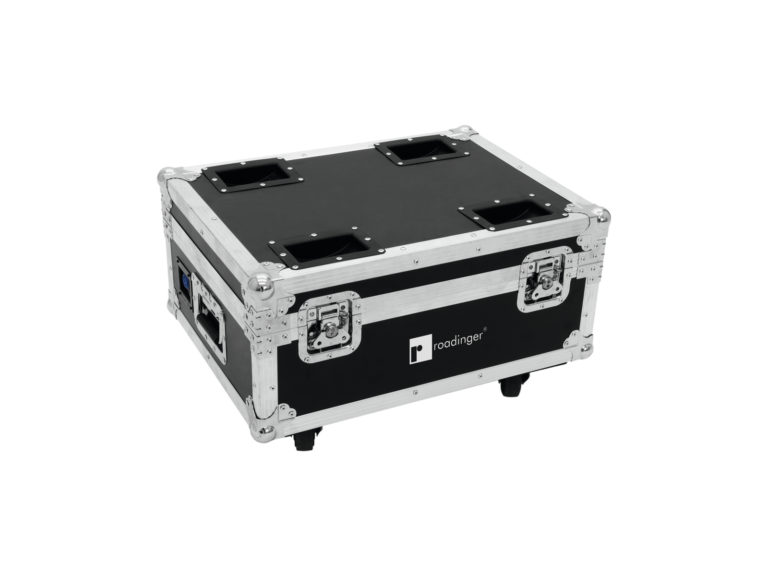 ROADINGER Flightcase 4x AKKU UP-4 QuickDMX with charging functio