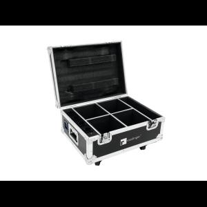 ROADINGER Flightcase 4x AKKU UP-4 QuickDMX with charging functio