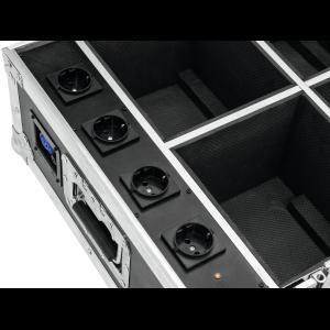 ROADINGER Flightcase 4x AKKU UP-4 QuickDMX with charging functio