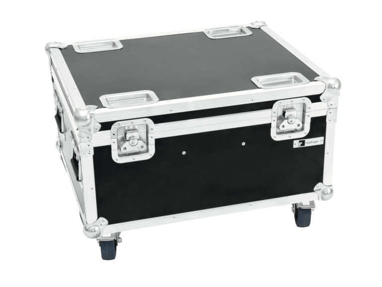 ROADINGER Flightcase 4x LED IP PAR 12x12W HCL with wheels