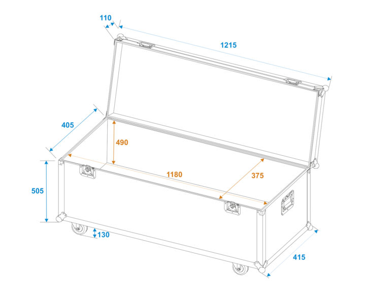 ROADINGER Universal Transport Case 120x60cm with wheels