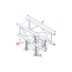 T-Cross 3-way Q-017 90° taglio a T 3 vie