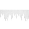 EUROPALMS Iceicle garland made of Snow matting, 500x35cm,  flame