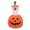 EUROPALMS Inflatable Figure Pumpkin with Ghost, animated, 120cm