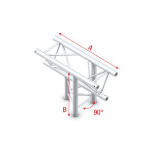 T-Cross up/down 3-way T-023 Taglio a T 90 gradi