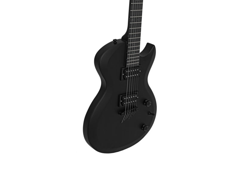 DIMAVERY LP-850 Modern E-Guitar, black satin