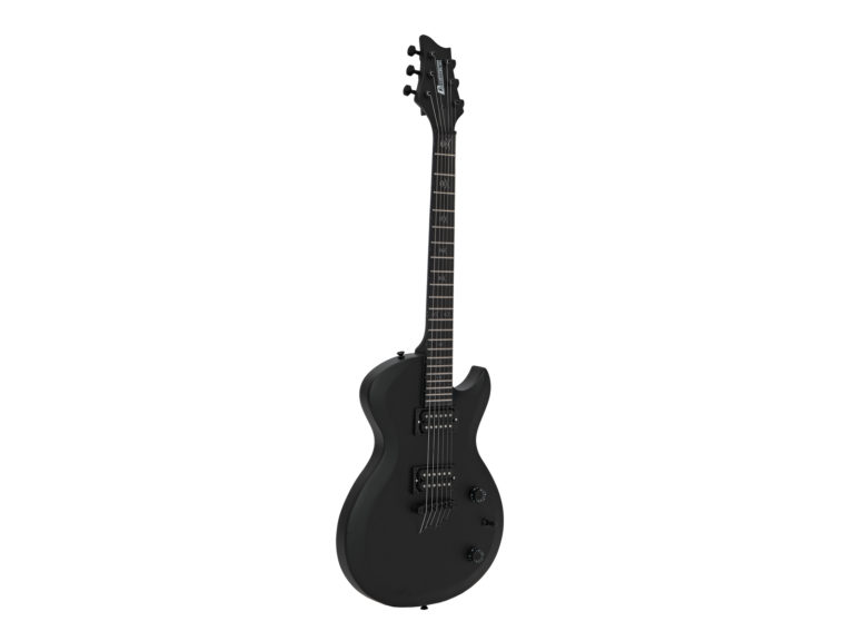 DIMAVERY LP-850 Modern E-Guitar, black satin