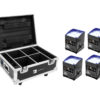 EUROLITE Set 4x AKKU IP UP-4 QCL Spot QuickDMX + Flightcase with