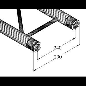 ALUTRUSS BILOCK BQ2-210 2-way Cross Beam