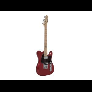 DIMAVERY TL-501 Modern E-Guitar, red sparkle