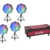 EUROLITE Set 4x LED Umbrella 95 + Case