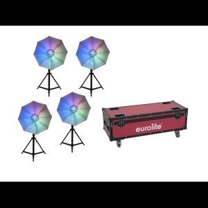 EUROLITE Set 4x LED Umbrella 95 + Case