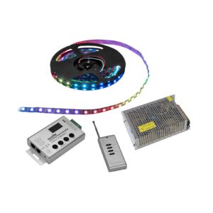 EUROLITE Set LED Pixel Strip RGB 5m + Controller + Transformer 5