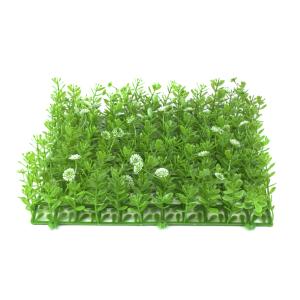 EUROPALMS Grass mat, artificial, green-white, 25x25cm