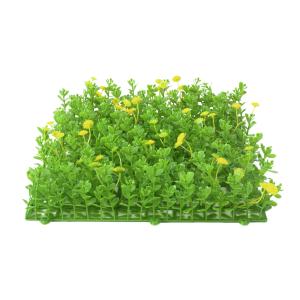 EUROPALMS Grass mat, artificial, green-yellow, 25x25cm