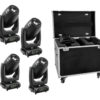 FUTURELIGHT Set 4x DMH-200 LED Moving-Head + Case