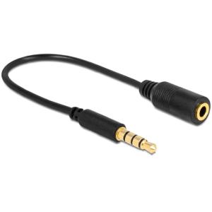 Cavo Audio 3.5'' M/F 4Pin Convertitore di Assegnazione Pin 17,5cm Nero