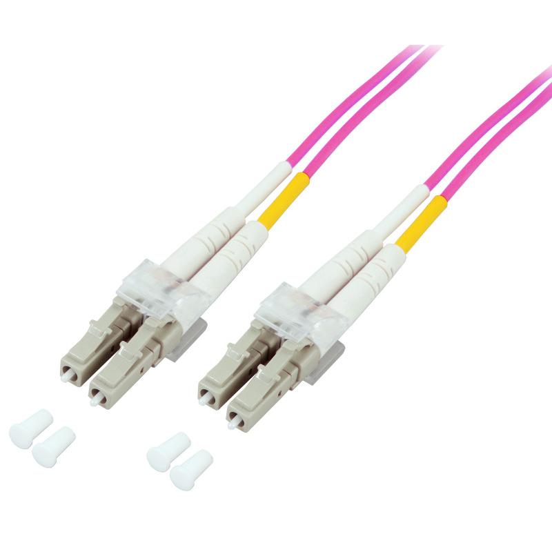 Cavo Fibra Ottica LC/LC 50/125 Multimodale 1 m OM4